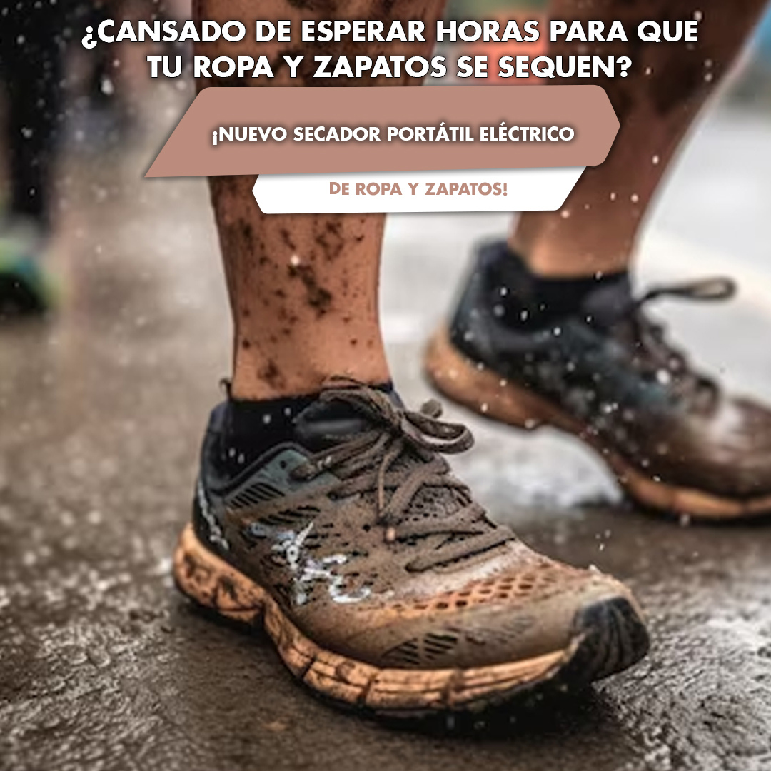 SECADOR PORTÁTIL ELÉCTRICO DE ROPA Y ZAPATOS