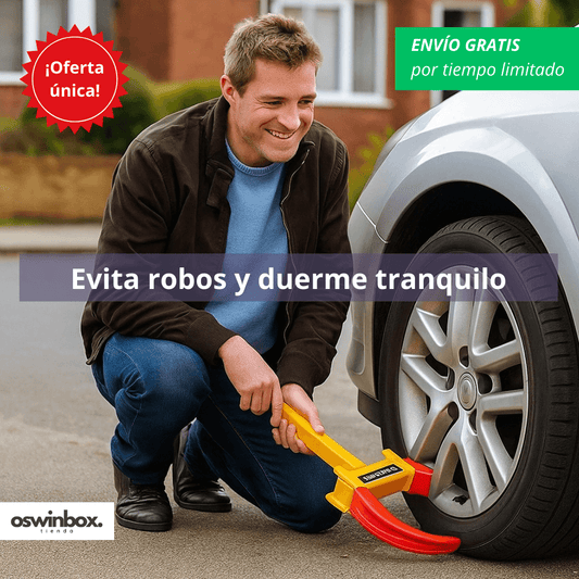 Traba Rueda Antirrobo – Protege tu auto y duerme tranquilo