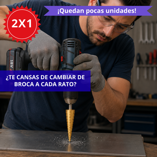 ¡OFERTA 2X1! Set brocas escalonadas