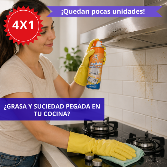 ¡OFERTA 4X1! Espuma Antigrasa (400 ml)