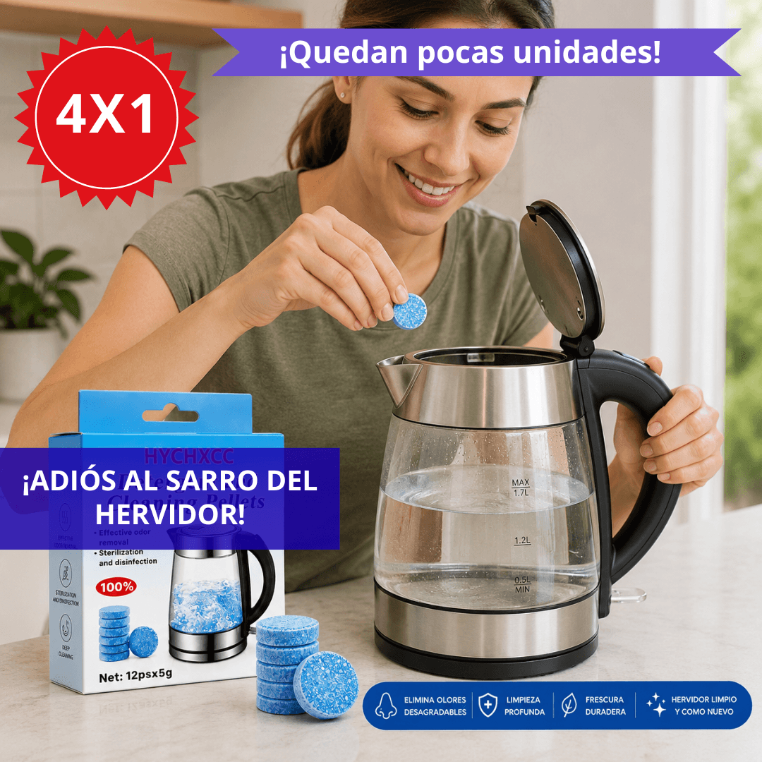 ¡OFERTA 4X1! Pastillas Antisarro Hervidor