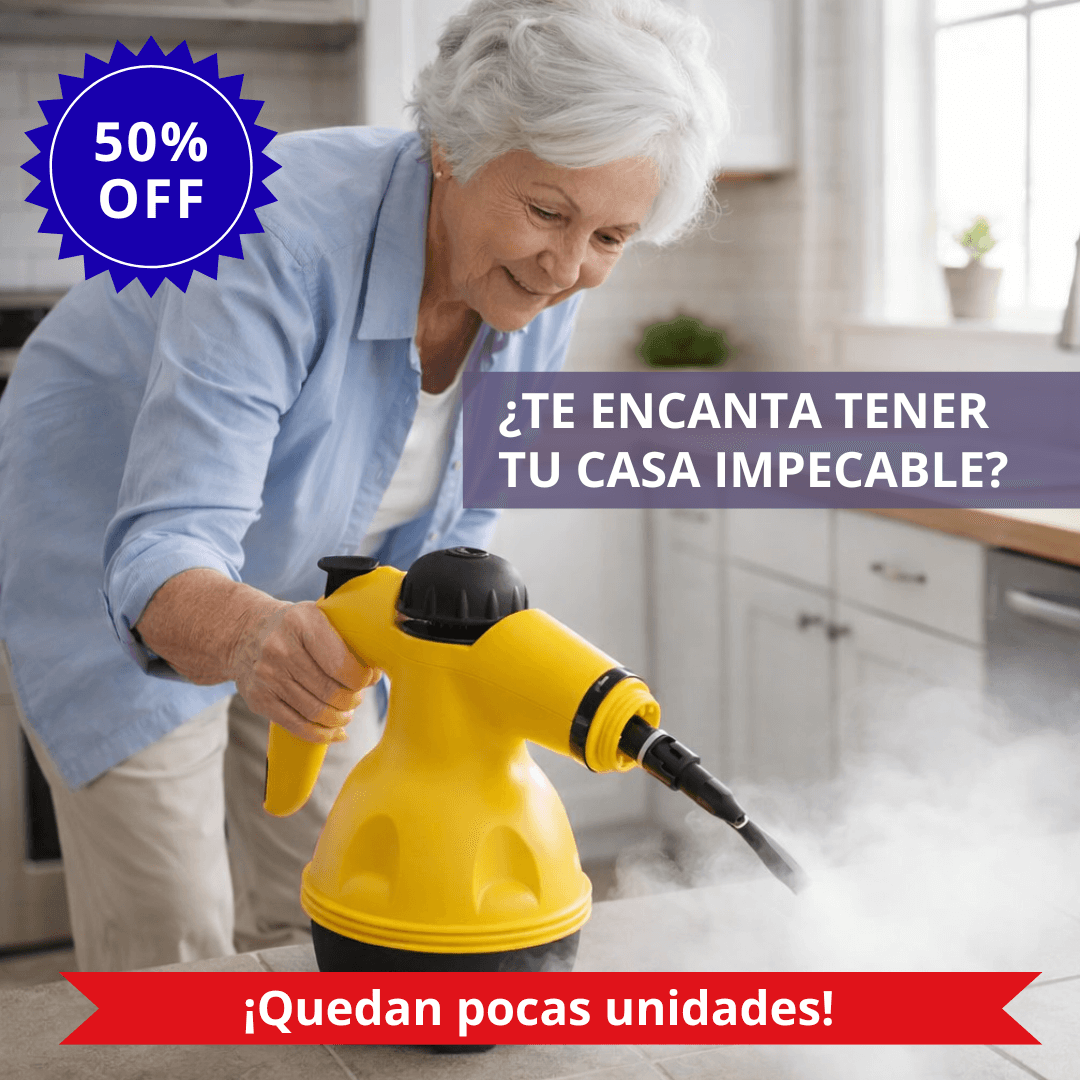 ¡50% OFF! Limpiador a Vapor Multifuncional