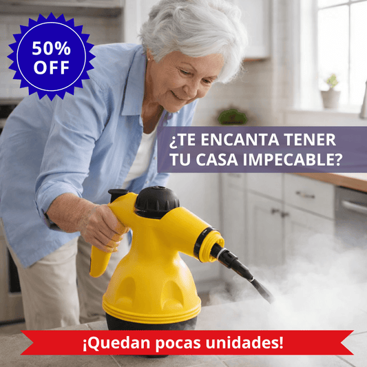 ¡50% OFF! Limpiador a Vapor Multifuncional