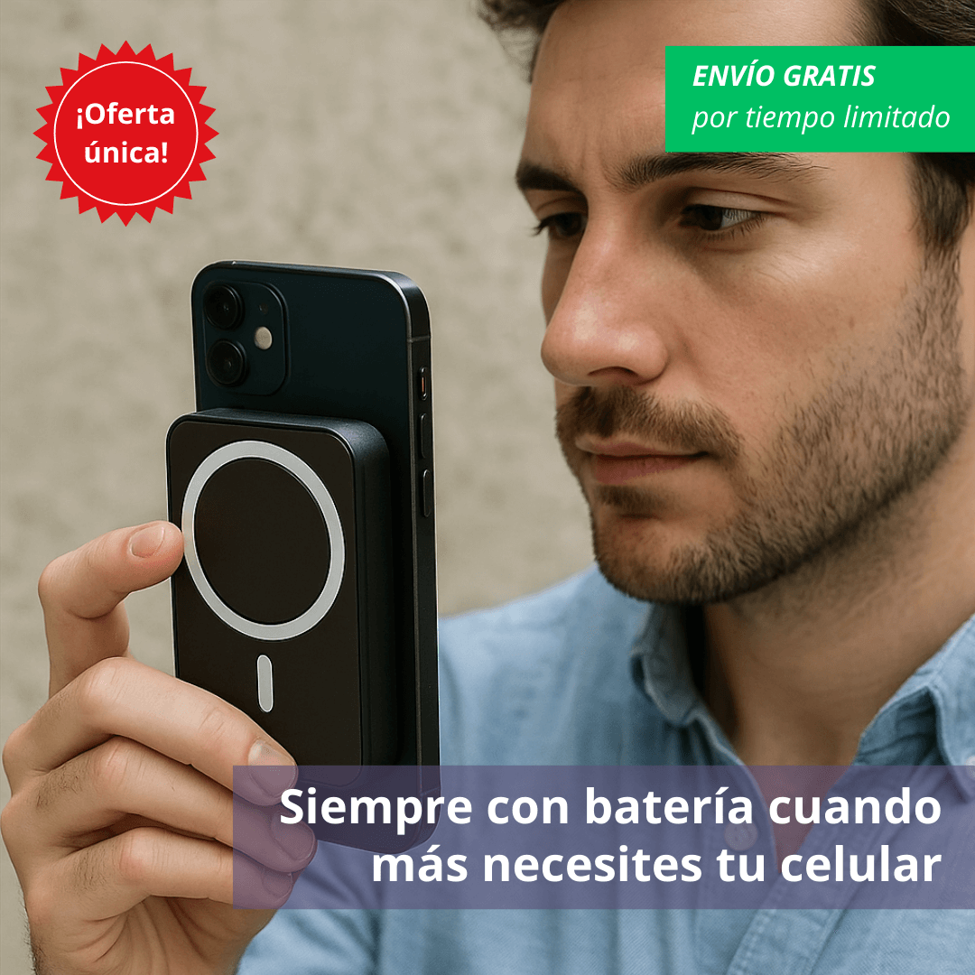 Cargador Inalámbrico Magnético – Recarga Fácil