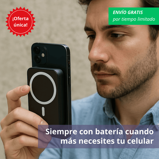 Cargador Inalámbrico Magnético – Recarga Fácil