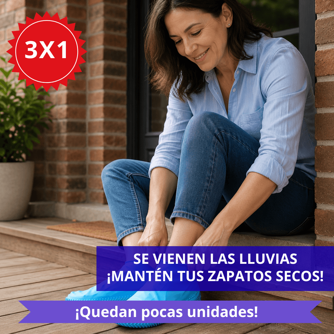¡OFERTA 3X1! Cubre zapatos para la lluvia