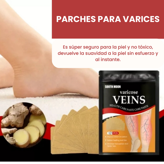 Pack 4 cajas Parches Varices (12 parches por caja)