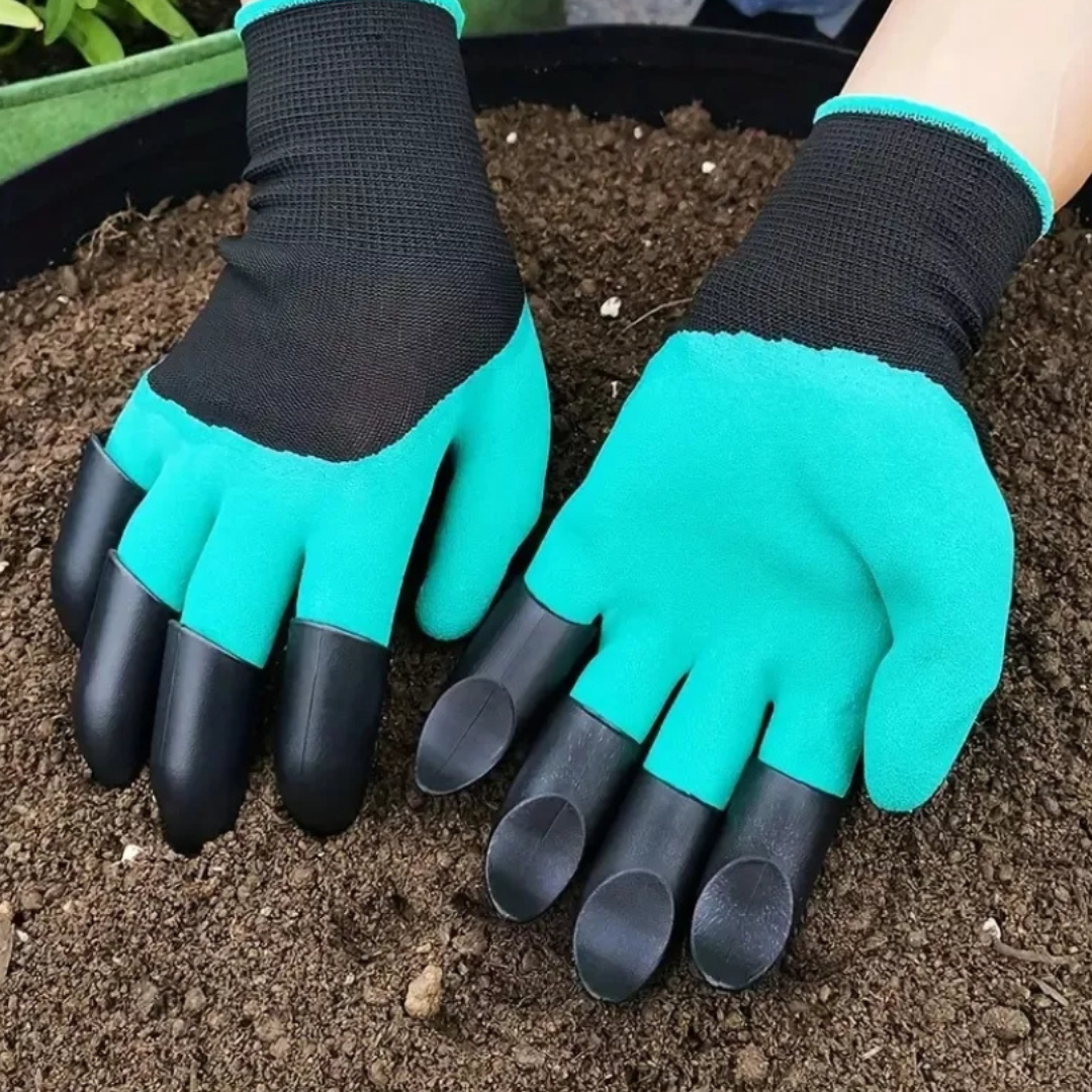 Guantes de jardín con garras