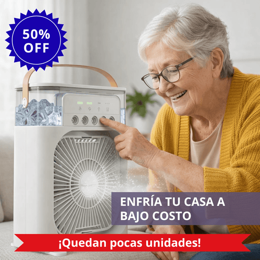 ¡50% OFF! Ventilador con Humidificador
