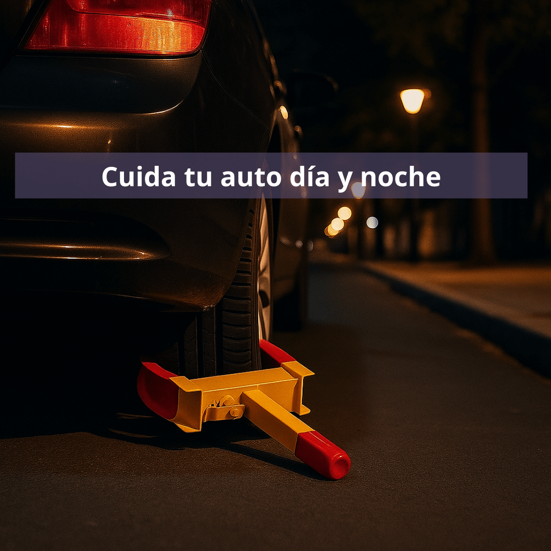 Traba Rueda Antirrobo – Protege tu auto y duerme tranquilo