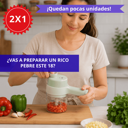 ¡OFERTA 2X1! Picadora de Verduras