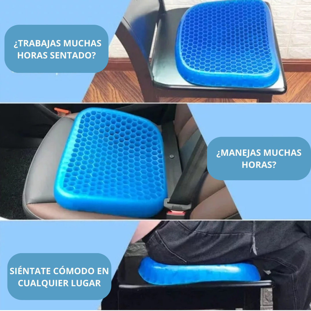 Cojín lumbar de gel (incluye funda)