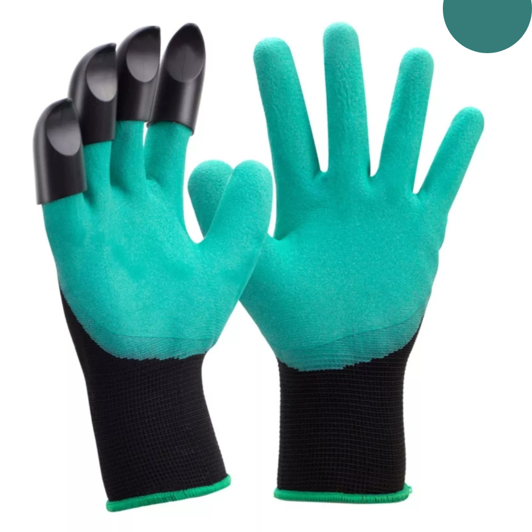 Guantes de jardín con garras