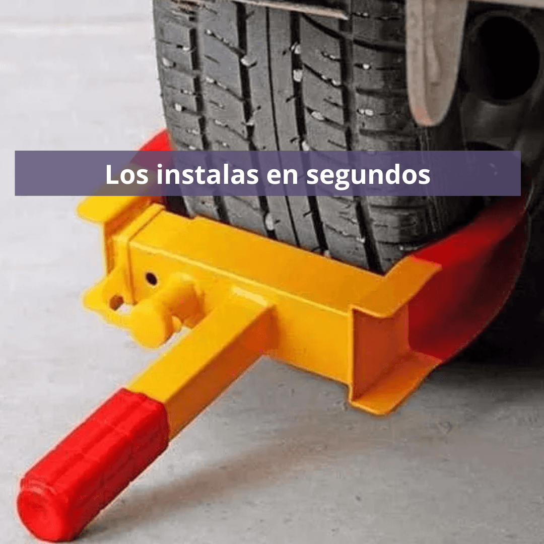 Traba Rueda Antirrobo – Protege tu auto y duerme tranquilo