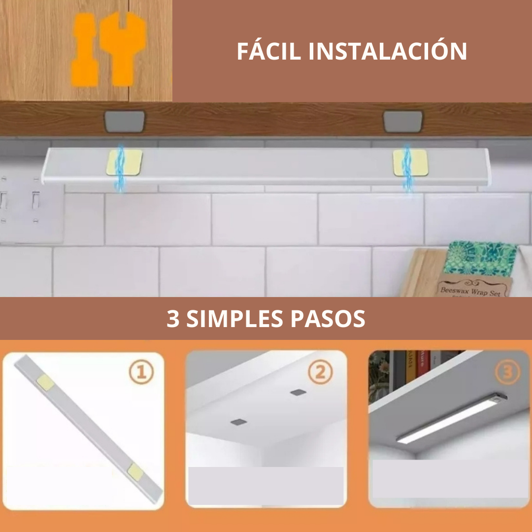 Luz Led Con Sensor Movimiento 30 cms