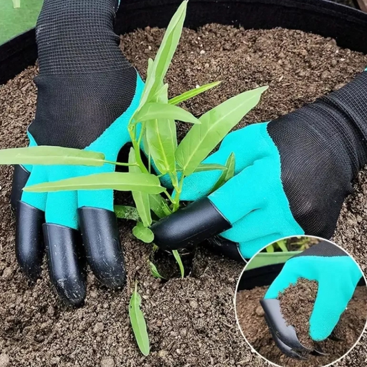 Guantes de jardín con garras