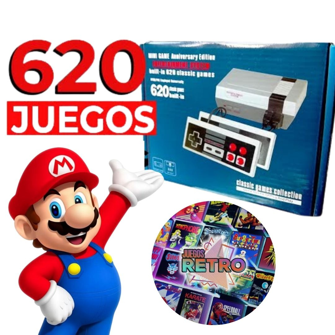 Consola Retro con 2 controles