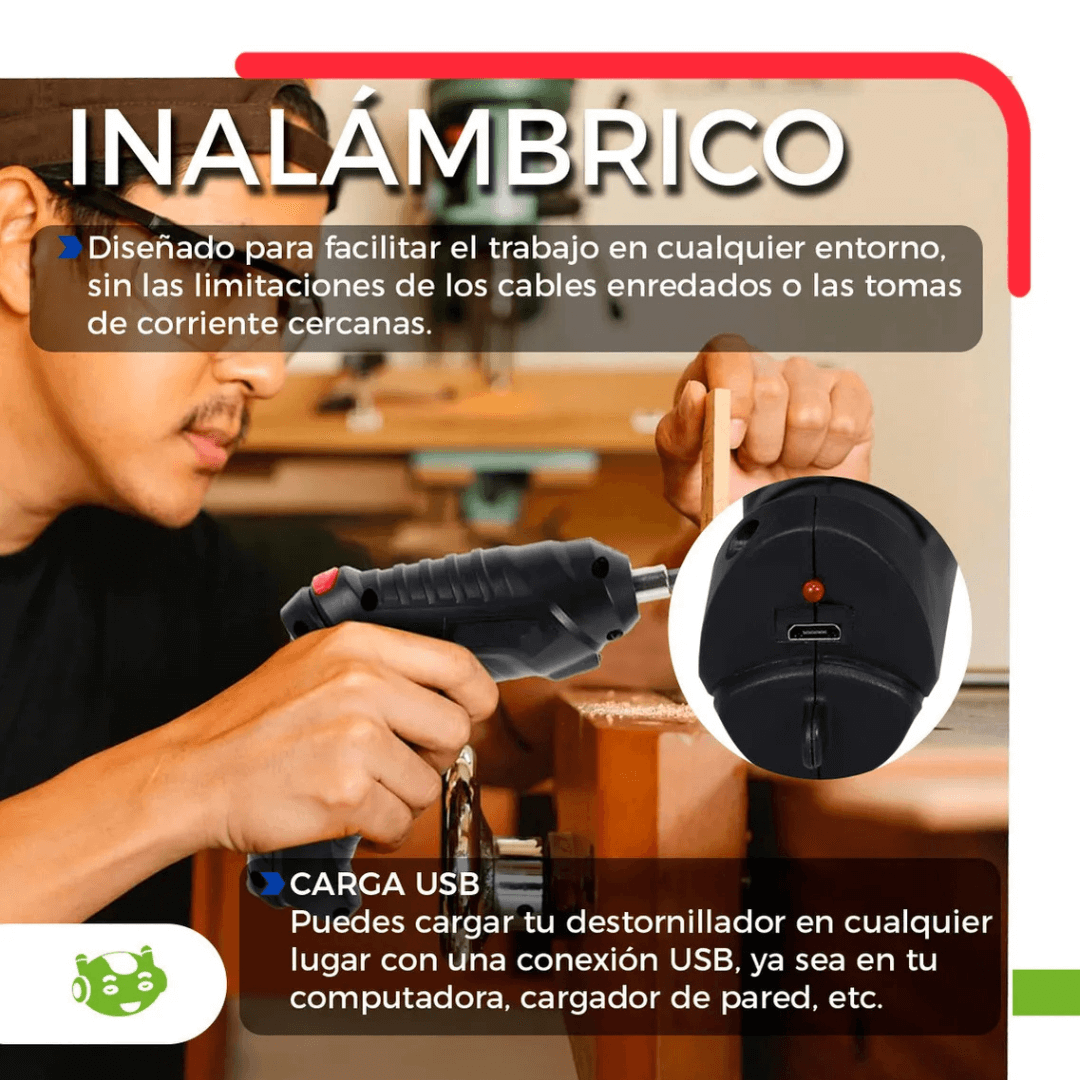 ¡OFERTA! Kit Destornillador Inalámbrico