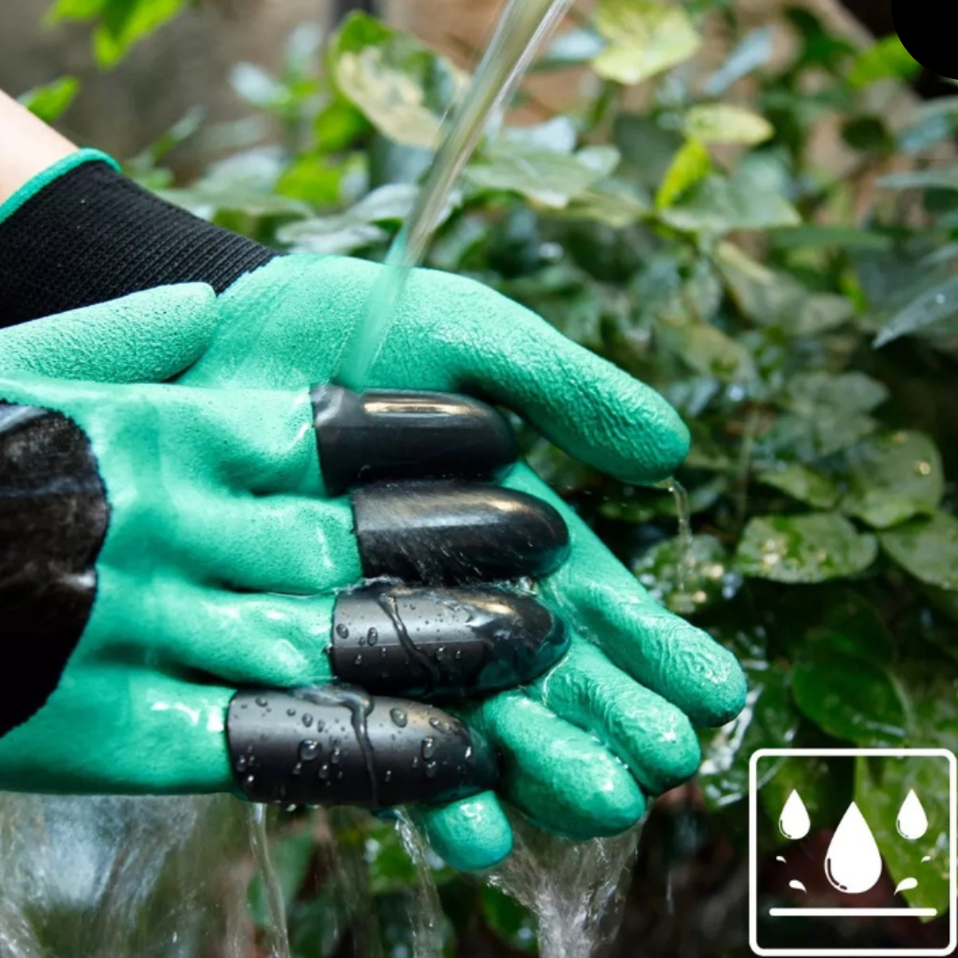 Guantes de jardín con garras