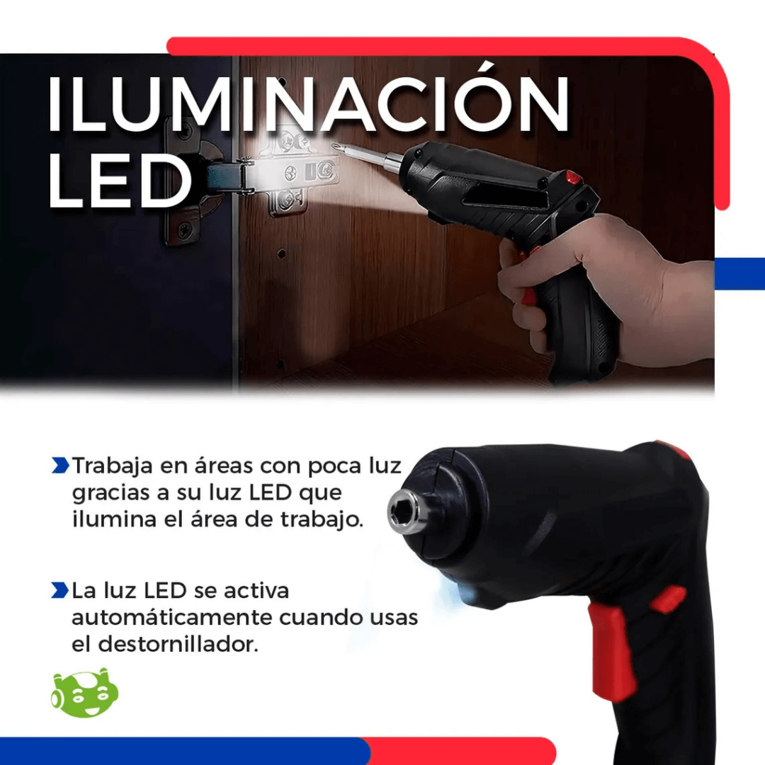 ¡OFERTA! Kit Destornillador Inalámbrico