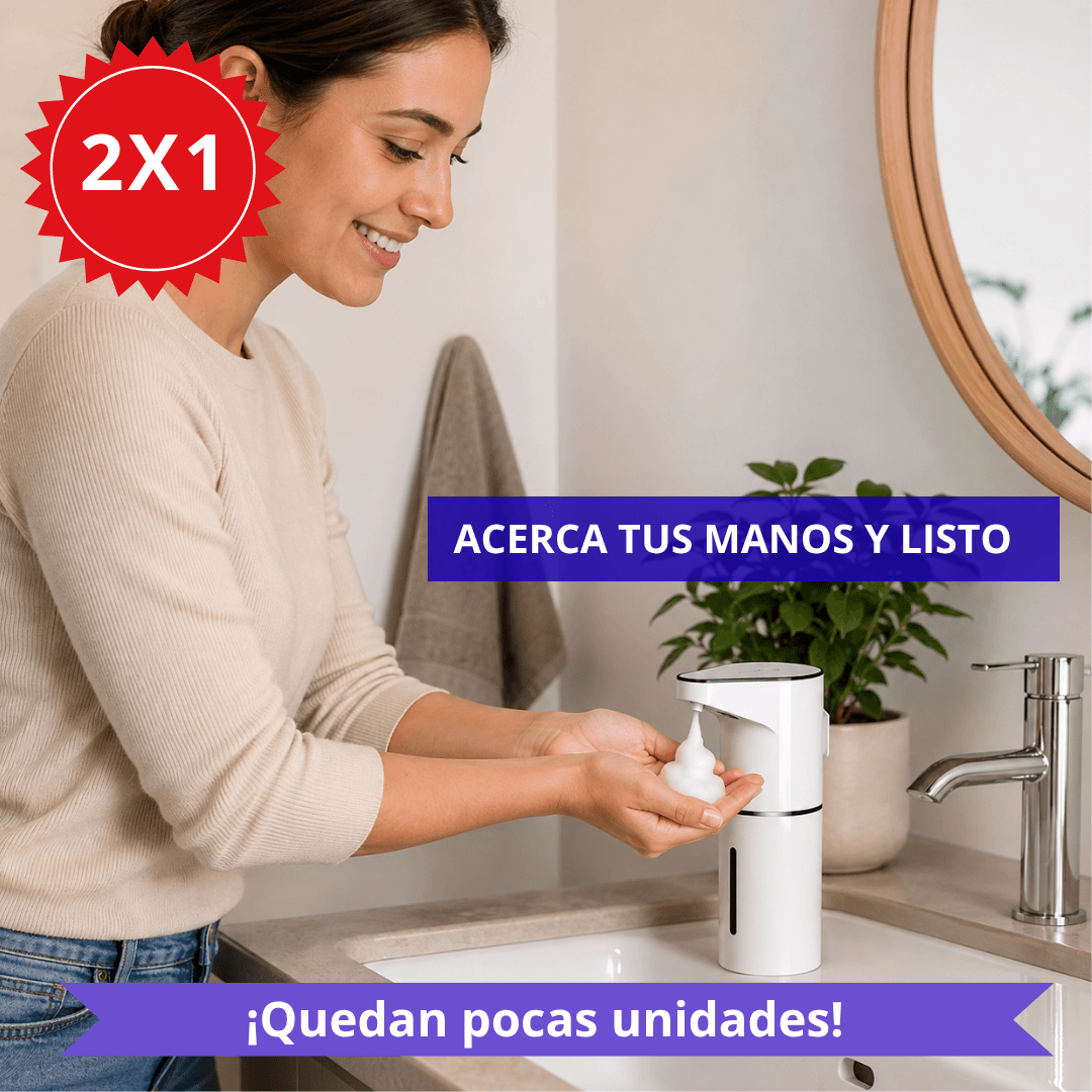 ¡OFERTA 2X1! Dispensador Jabón con Sensor