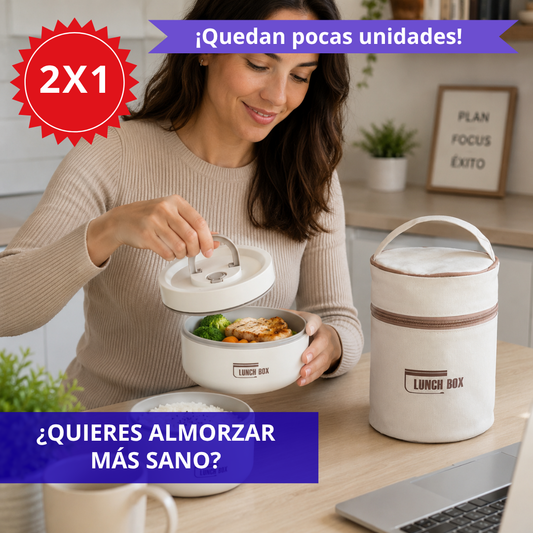 ¡OFERTA 2X1! Lonchera para tu almuerzo