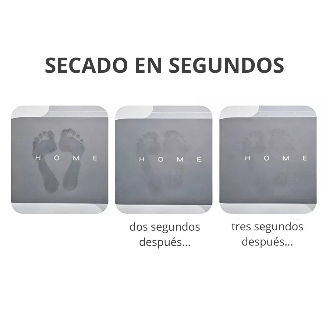 Alfombra secado rápido de baño